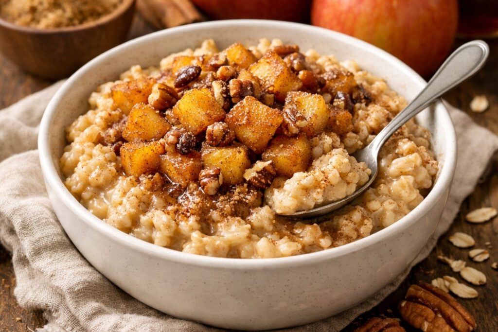 cozy winter breakfast ideas including oatmeal eggs pancakes and warm filling morning meals