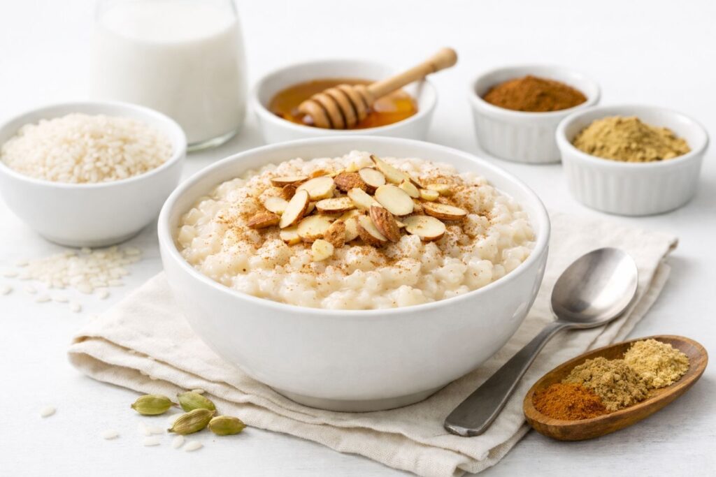 healthy winter dessert made with natural ingredients, warming spices, baked fruit, or chocolate for cold weather comfort