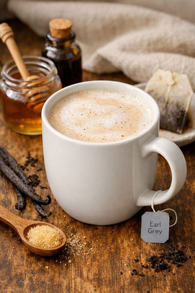 London Fog tea latte with Earl Grey