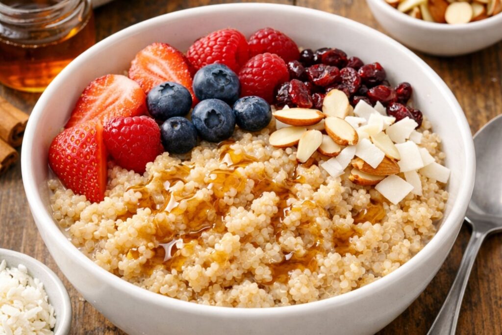 cozy winter breakfast ideas including oatmeal eggs pancakes and warm filling morning meals