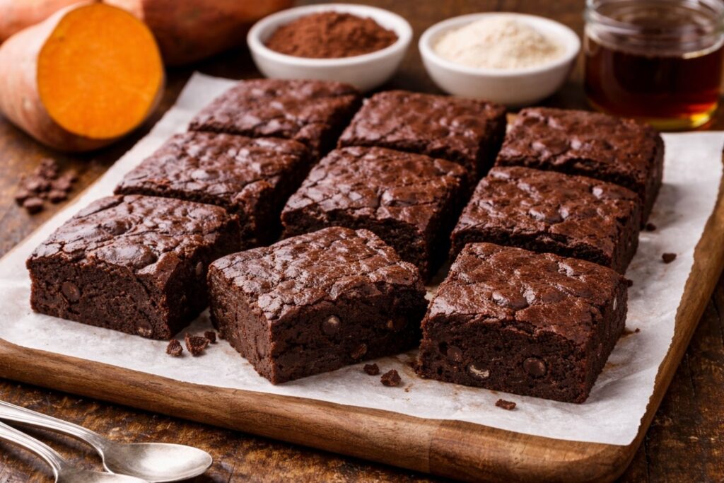 healthy winter dessert made with natural ingredients, warming spices, baked fruit, or chocolate for cold weather comfort