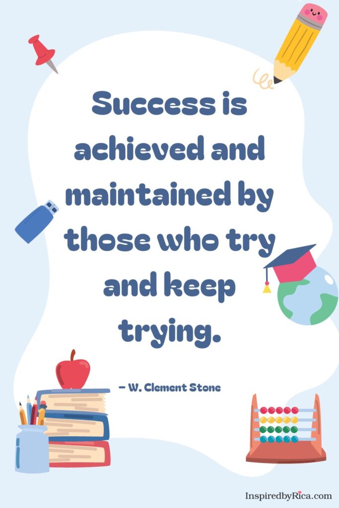 Exam motivation quote encouraging students to stay disciplined, confident, and focused while studying