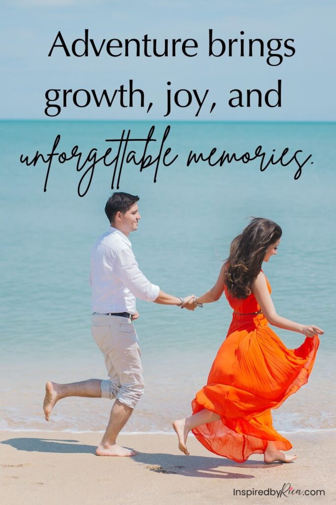 Travel quote about courage, exploration, and stepping beyond your comfort zone