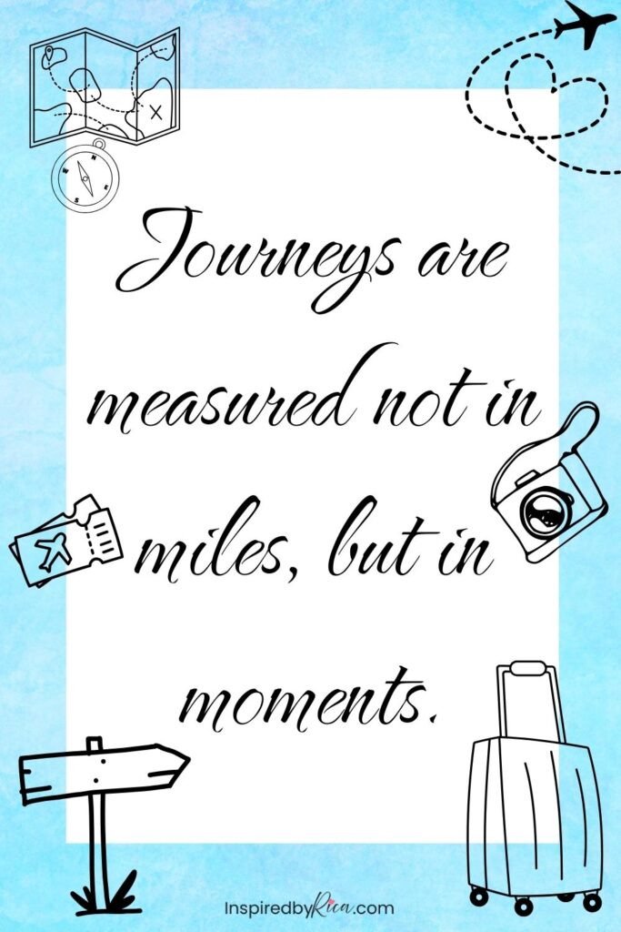 Travel quote about courage, exploration, and stepping beyond your comfort zone