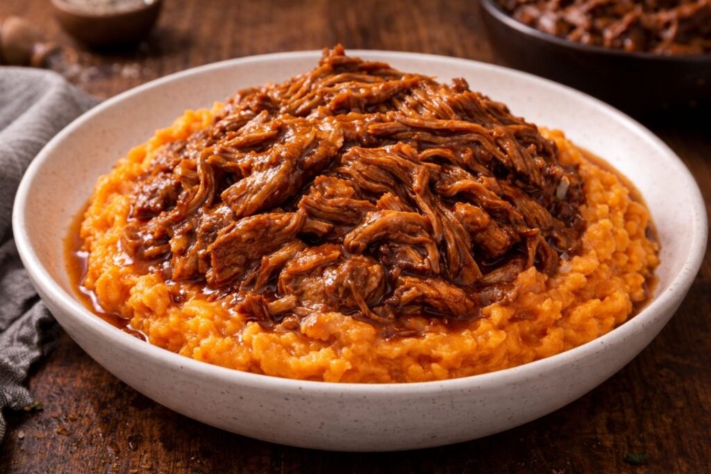 Comfort food recipe for cold weather featuring warm, hearty, and satisfying homemade meal