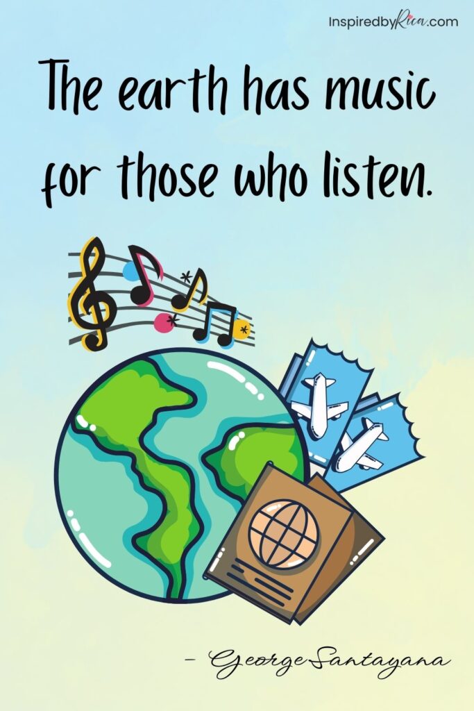 Travel quote about courage, exploration, and stepping beyond your comfort zone