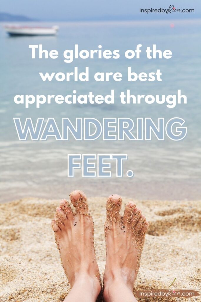 Travel quote about courage, exploration, and stepping beyond your comfort zone