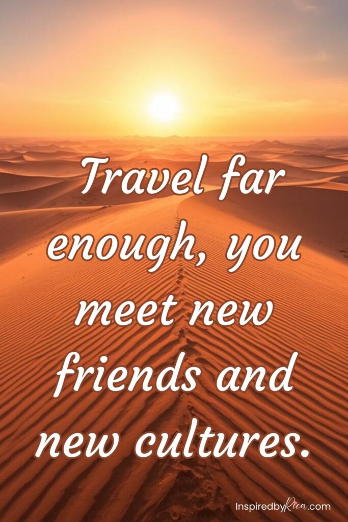 Travel quote about courage, exploration, and stepping beyond your comfort zone