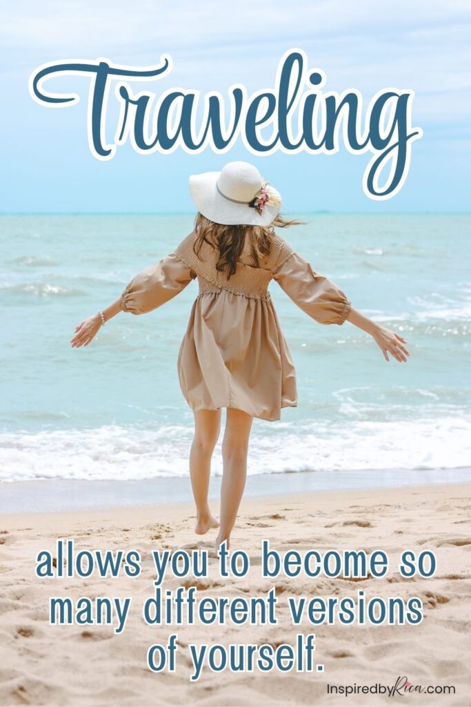 Travel quote about courage, exploration, and stepping beyond your comfort zone