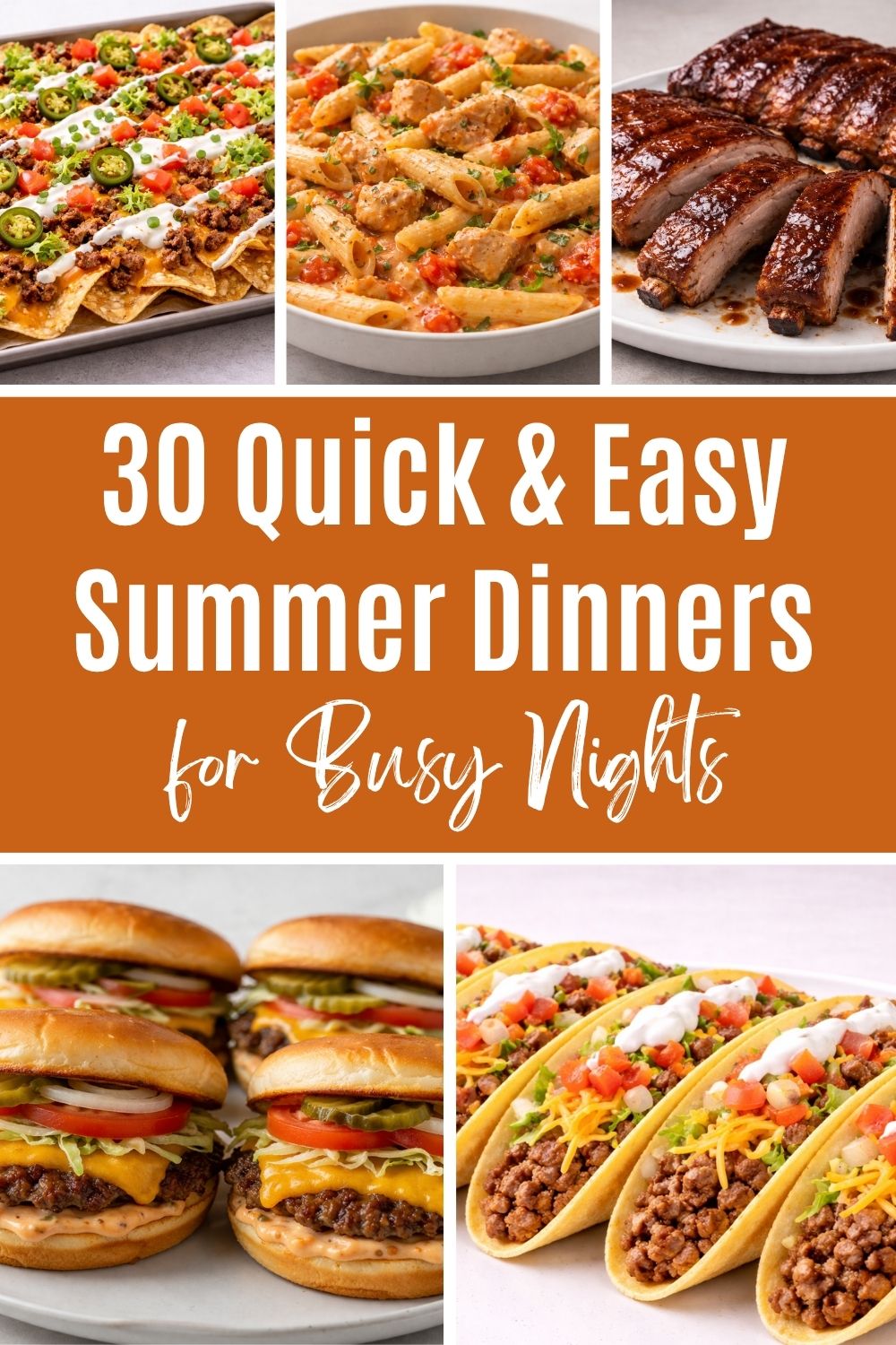 easy summer dinner ideas, quick summer dinner ideas, summer dinner
