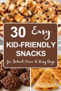 easy kid-friendly snacks, healthy kid snacks, homemade snacks for kids