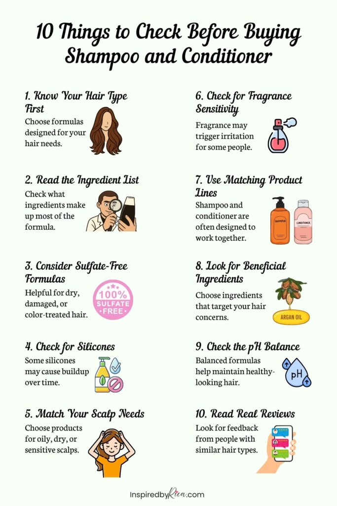 check before buying shampoo and conditioner, how to choose shampoo and conditioner, shampoo buying guide, conditioner buying guide