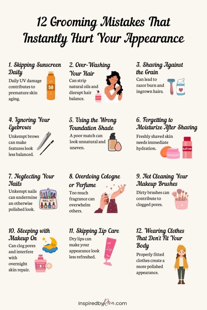 grooming mistakes, common grooming mistakes, grooming tips, how to look more polished