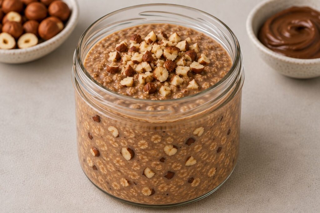 high-protein overnight oats, protein overnight oats, overnight oats for meal prep