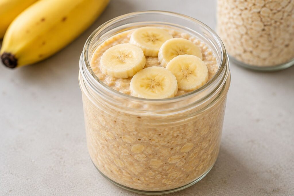 high-protein overnight oats, protein overnight oats, overnight oats for meal prep