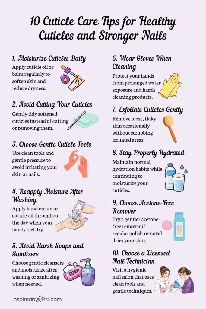 cuticle care tips, healthy cuticles, cuticle care routine
